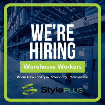 Join the StylePLUS Warehouse Team at our new facility in Rimersburg, PA