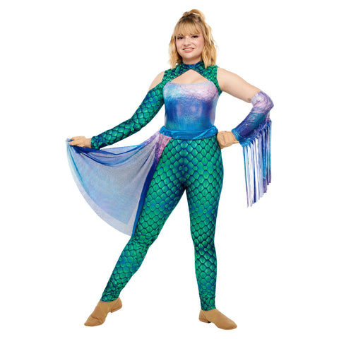 CONFIGURE UNITARD AB80AA (SHOWN WITH FOREARMSLV-HY, FRINGE, 5S-DETACH)