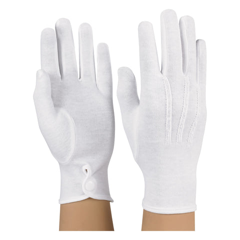 Cotton Military Glove with Snap Closure