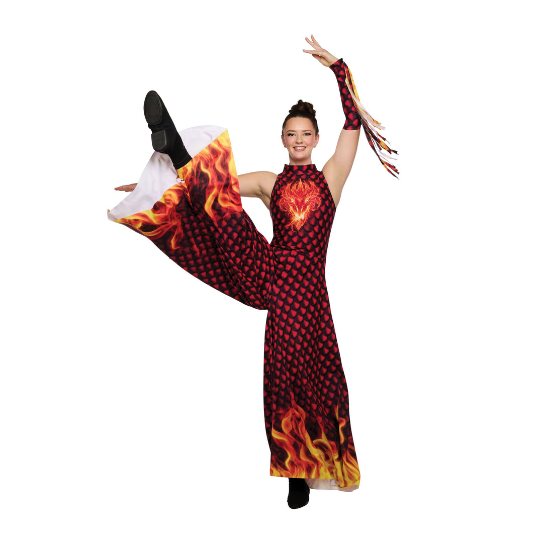 CONFIGURE UNITARD E00GG With FOREARM SLEEVES & FRINGE