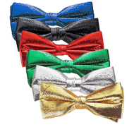 Metallic Banded Bow-Ties