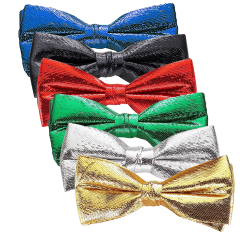 Metallic Banded Bow-Ties