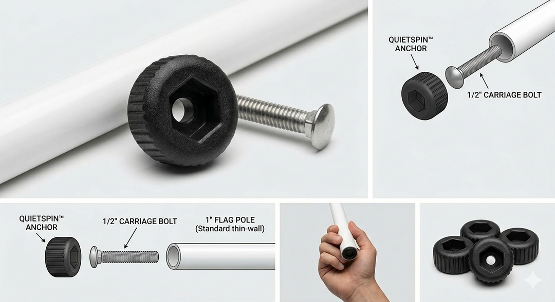 Quiet Spin Anchor System