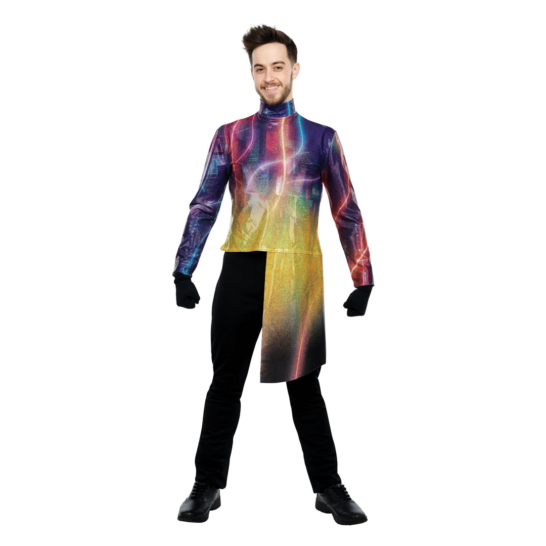 PERFORMANCE PLUS TOP HIGH WAIST WITH DRAPE in Sparkling Brilliance TM-T18