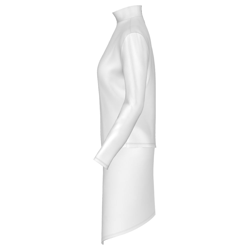 PERFORMANCE PLUS HIGH WAIST WITH DRAPE SKETCH