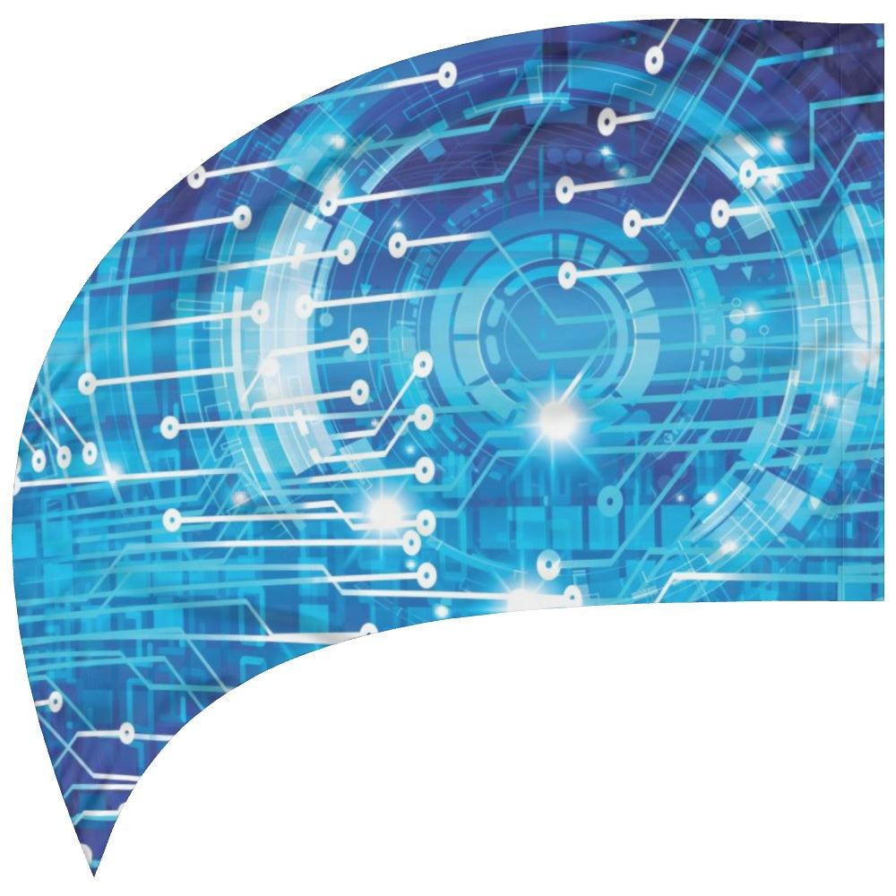 BANDERA EN FORMA DE LÁGRIMA 35 X 57