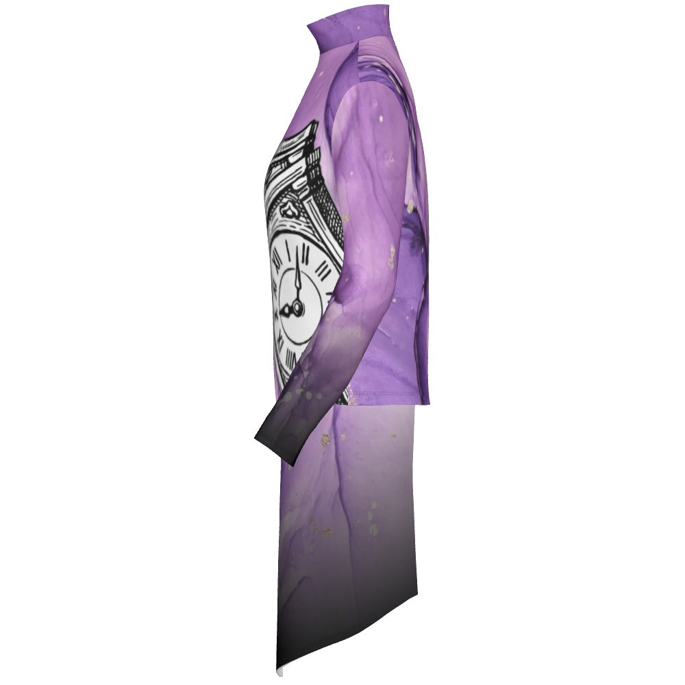 PERFORMANCE PLUS TOP HIGH WAIST WITH DRAPE TIME001
