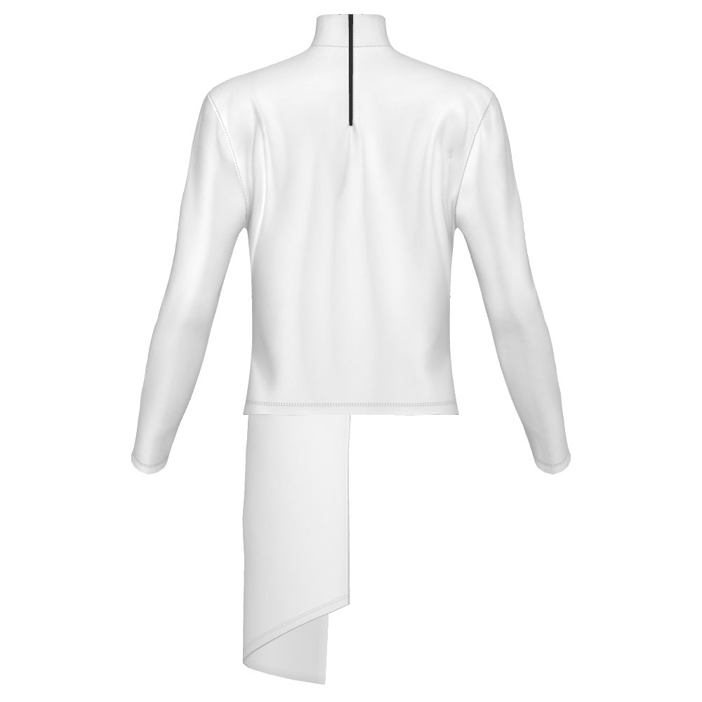 PERFORMANCE PLUS HIGH WAIST WITH DRAPE SKETCH