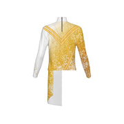 PERFORMANCE PLUS TOP HIGH WAIST WITH DRAPE ZG-103