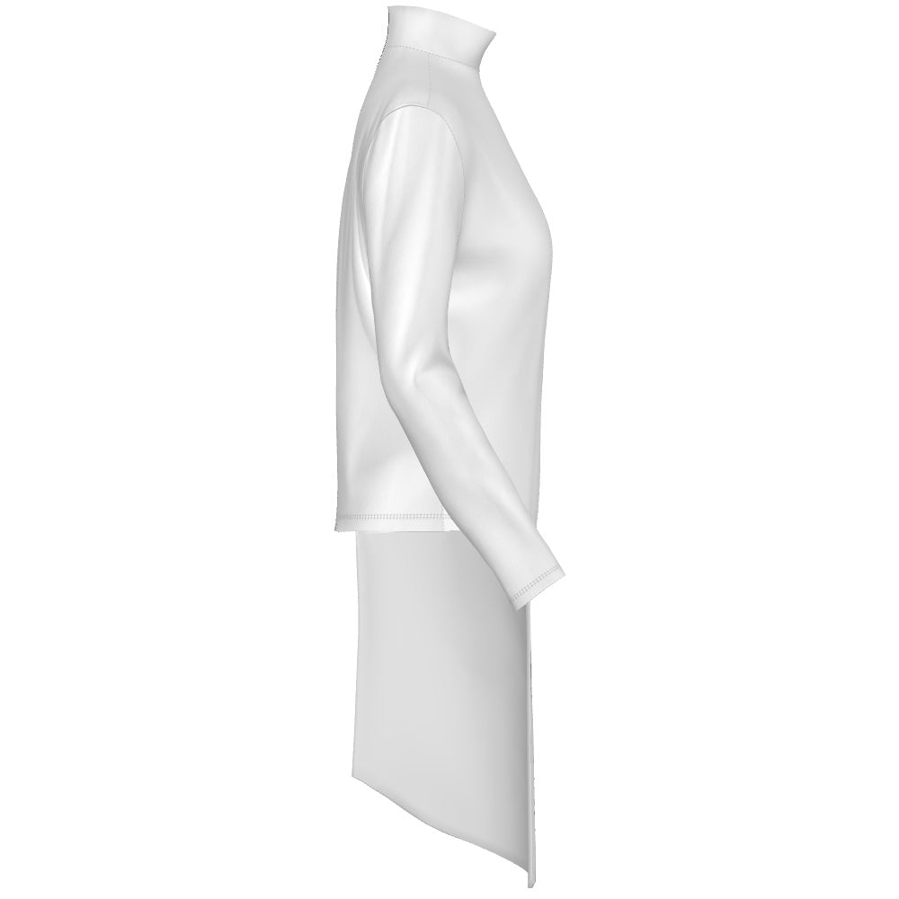 PLUS TOP HIGH WAIST WITH DRAPE SKETCH