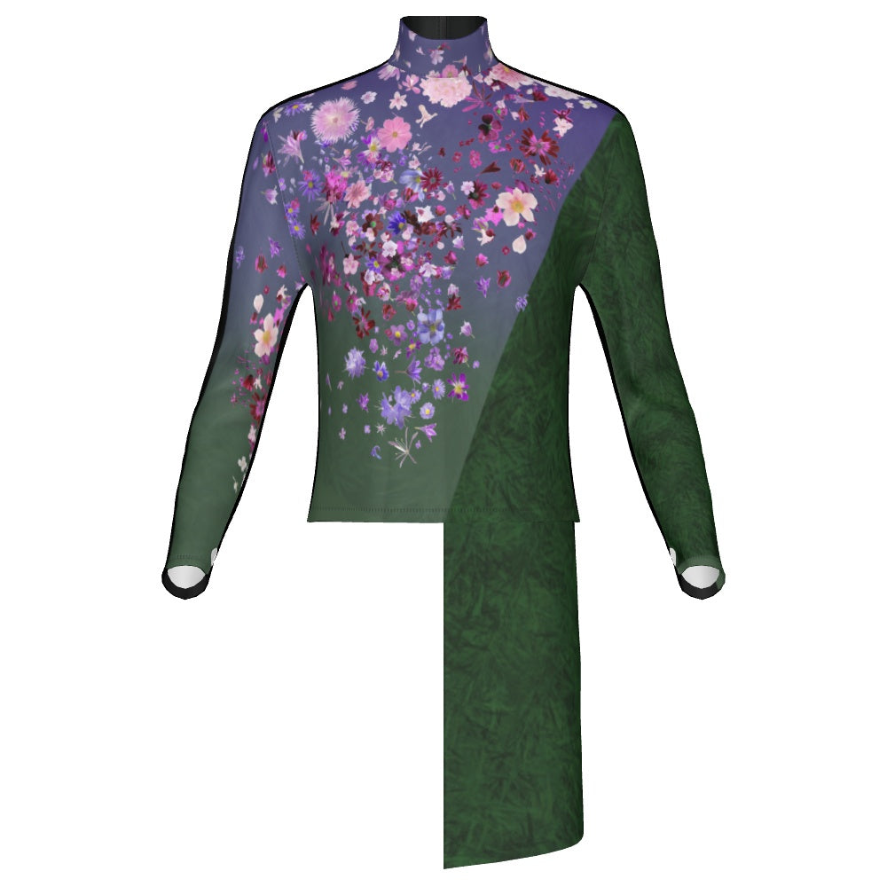 PERFORMANCE PLUS TOP WITH DRAPE FLOWERS001