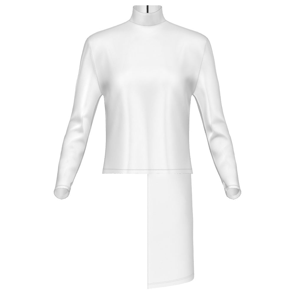 PLUS TOP WITH DRAPE SKETCH