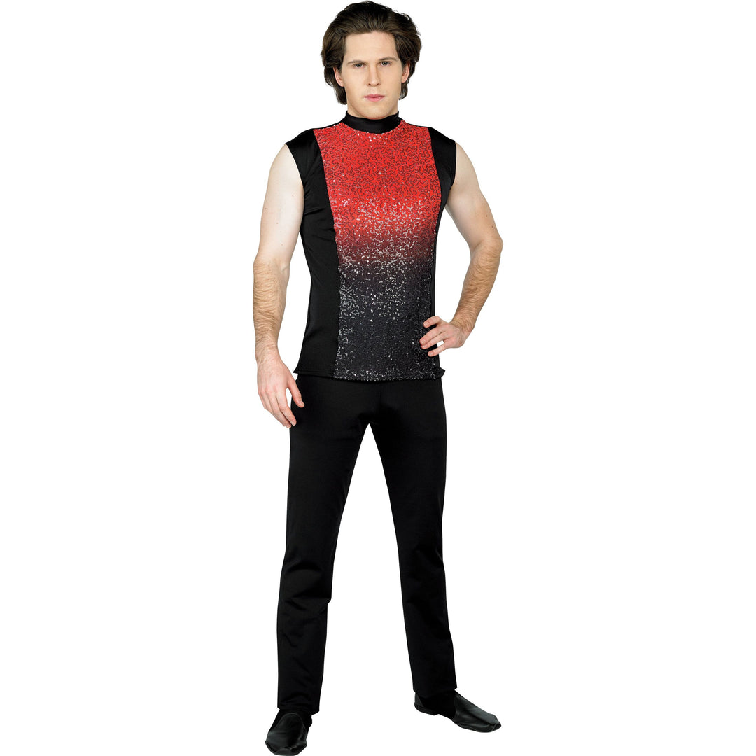 Plex masculino sin mangas de color negro