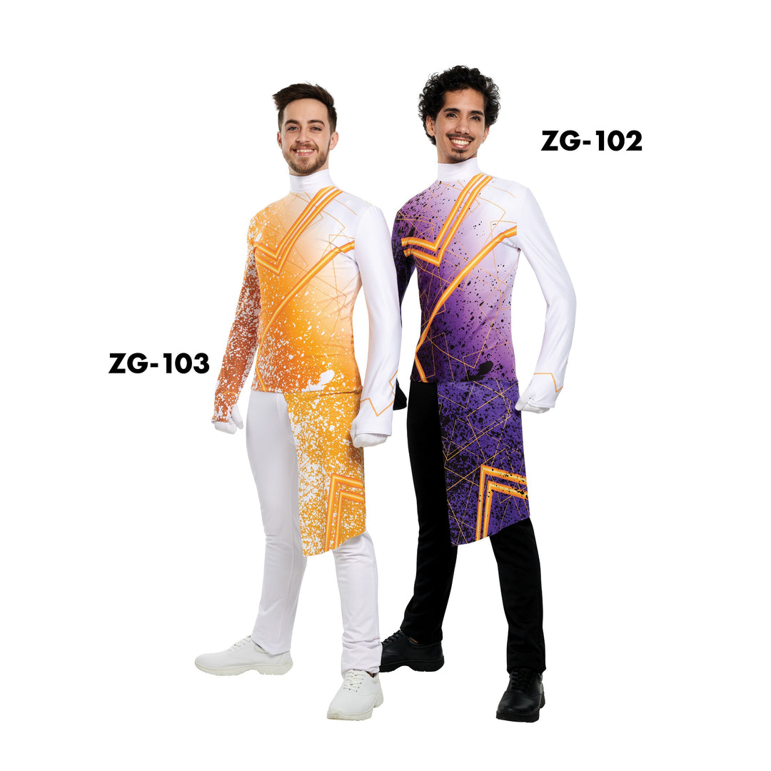 PERFORMANCE PLUS TOP HIGH WAIST WITH DRAPE ZG-103