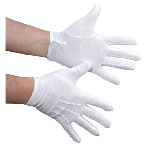 Cotton Military Glove with Snap Closure
