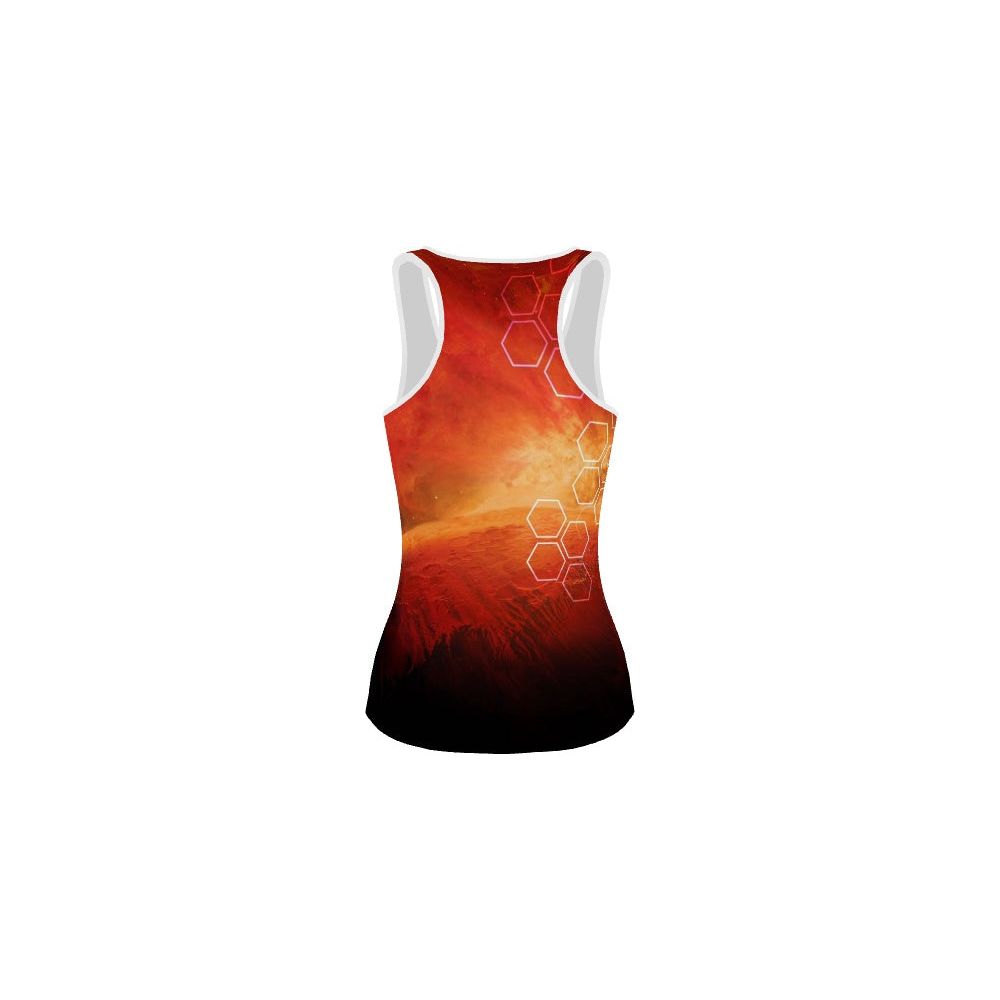 Camiseta deportiva con espalda cruzada