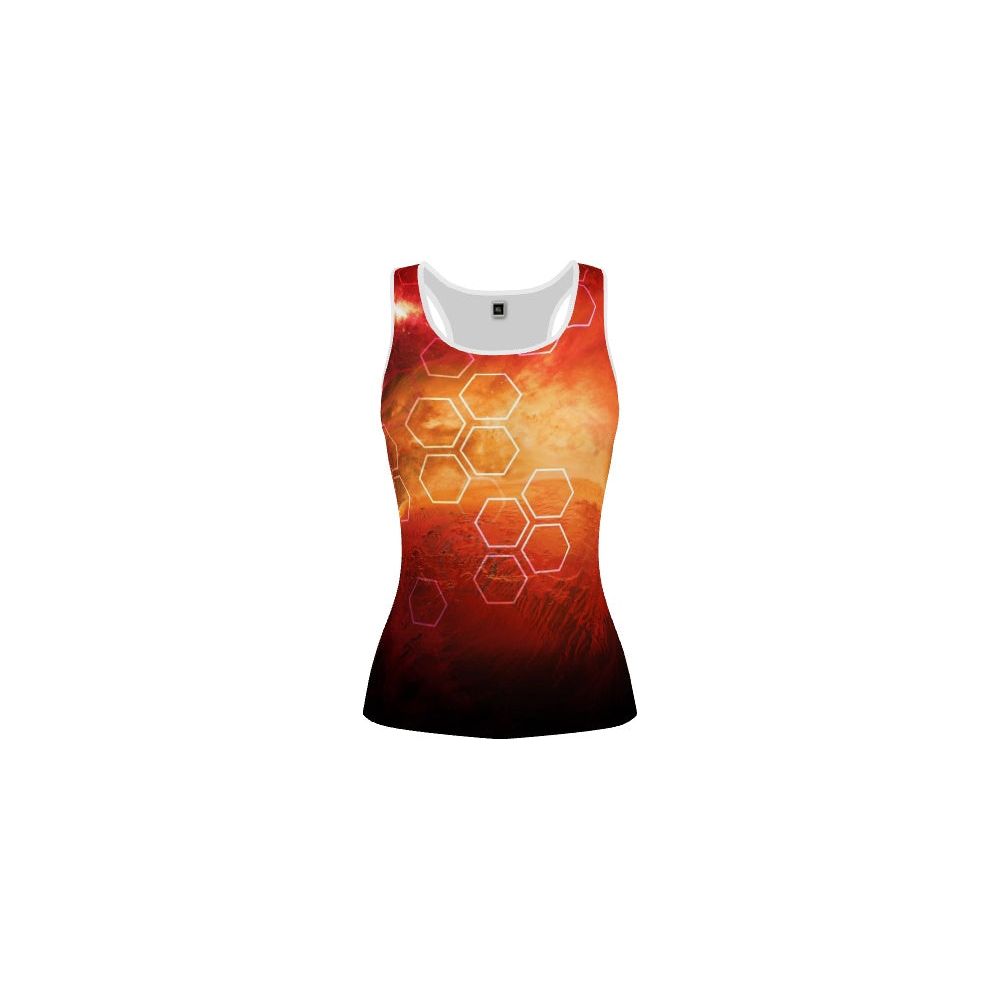 Camiseta deportiva con espalda cruzada