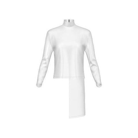 PERFORMANCE PLUS TOP WITH DRAPE SKETCH
